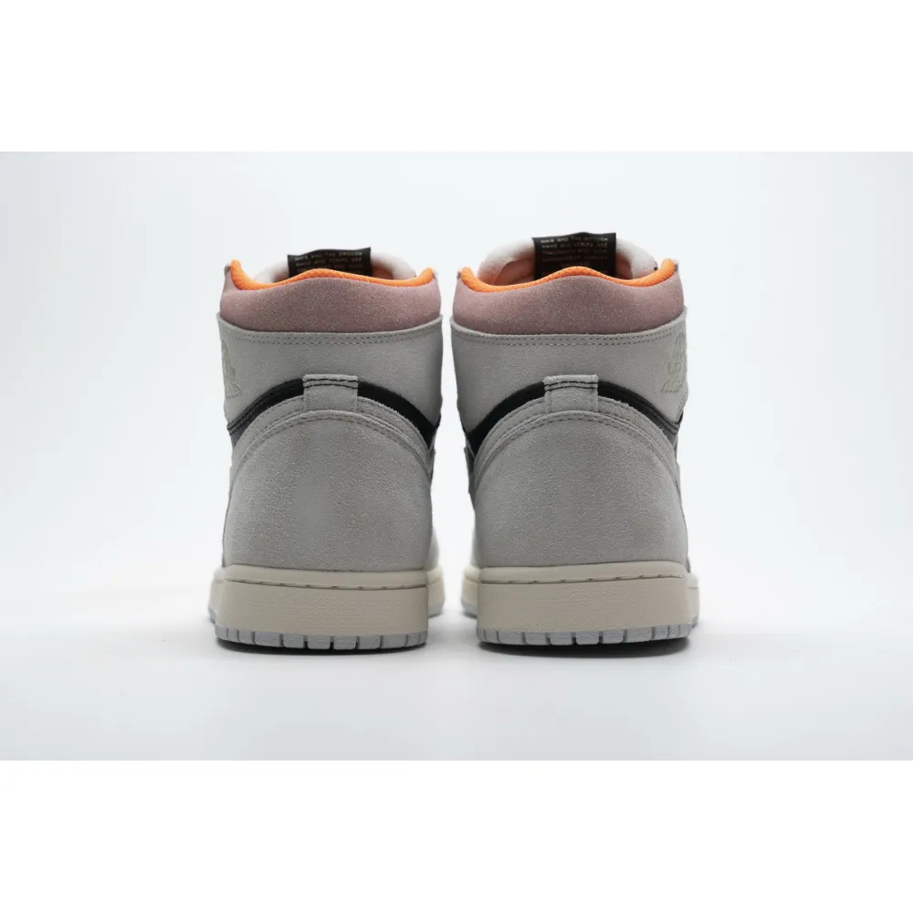 og Jordan 1 Retro High Neutral Grey Hyper Crimson 555088-018