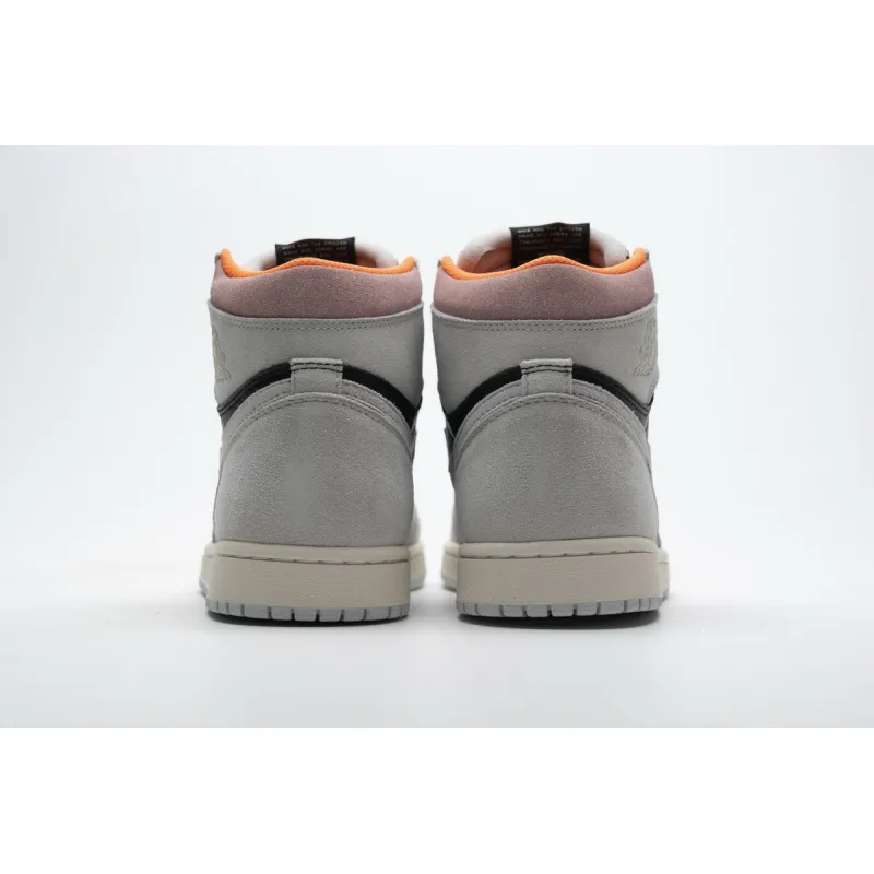 og Jordan 1 Retro High Neutral Grey Hyper Crimson 555088-018