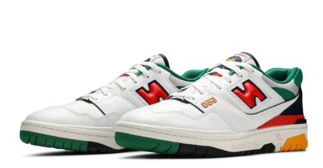 OG New Balance 550 Oak Leaf Green Red