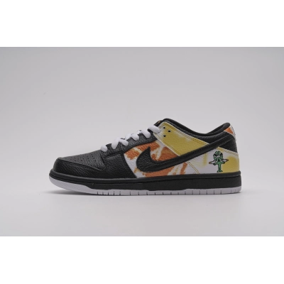 og SB Dunk Low Raygun Tie-Dye Black BQ6832-001 01