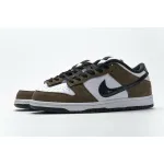 og SB Dunk Low White Black Trail End Brown 304292-102