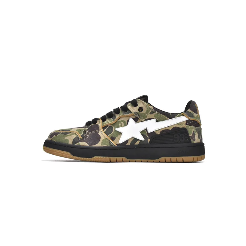 PKGoden A Bathing Ape Bape SK8 Sta ABC Camo Green 