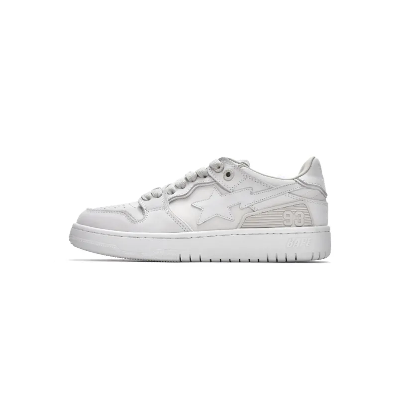 PKGoden A Bathing Ape Bape SK8 Sta Triple White 1H80-291-009