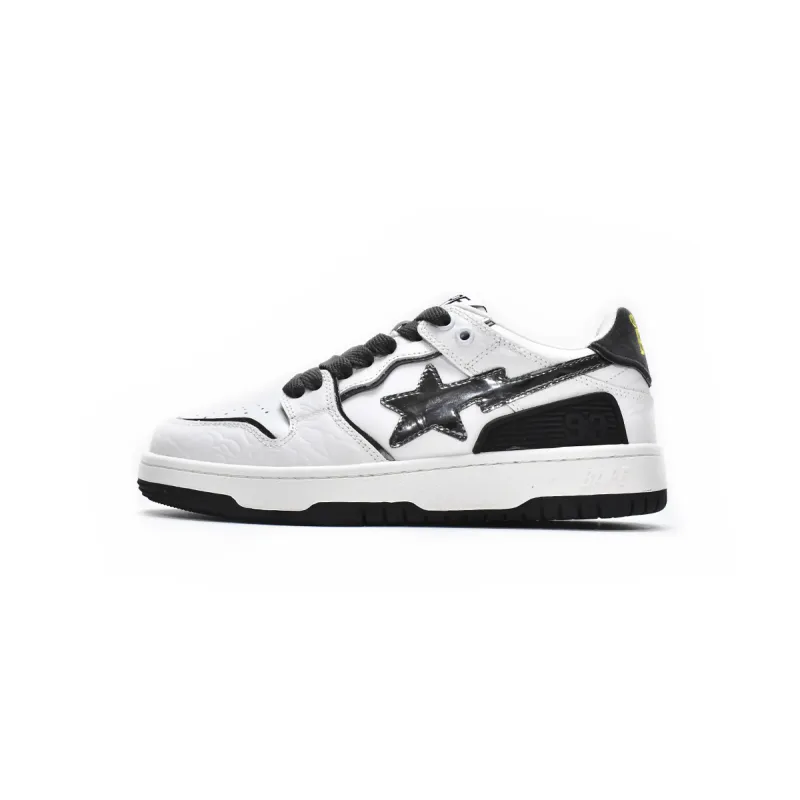 PKGoden A Bathing Ape Bape SK8 Sta White Silver 001FWH801020_WHT_A