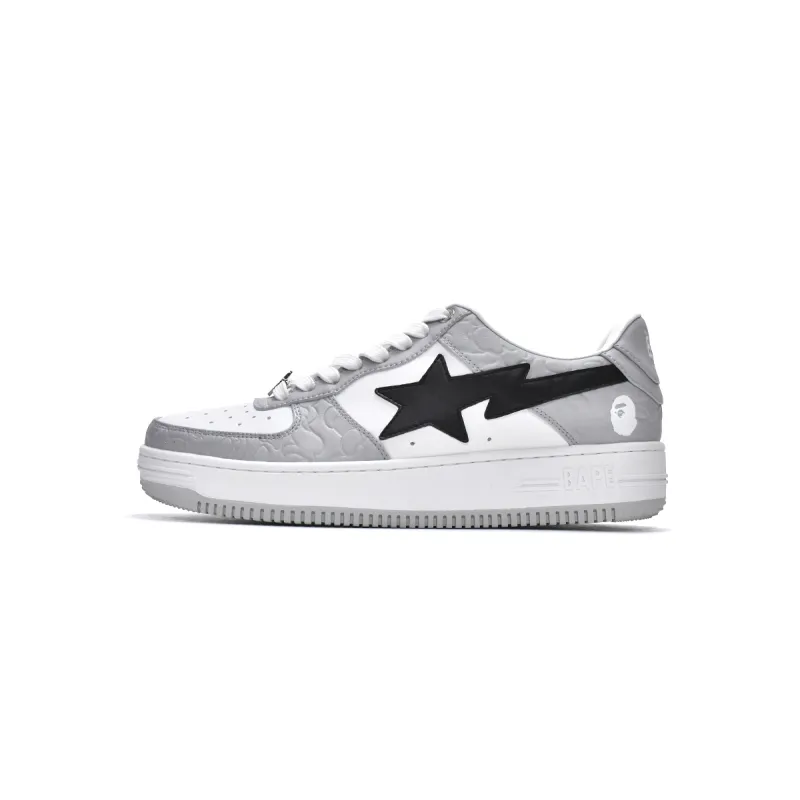 PKGoden A Bathing Ape Bape Sta Low Grey Black 1H70-291-002