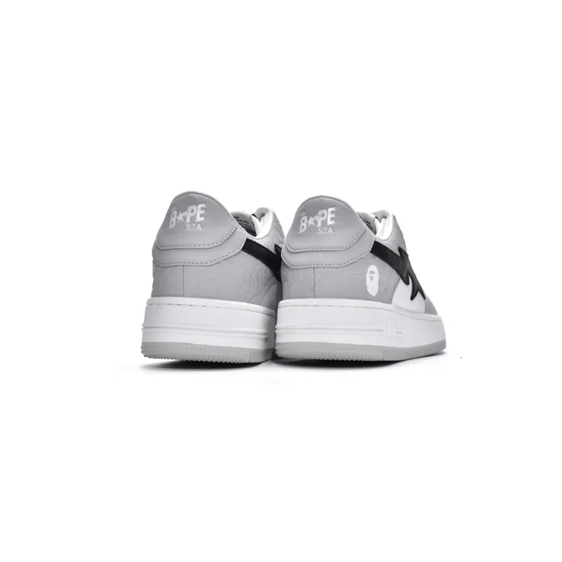 PKGoden A Bathing Ape Bape Sta Low Grey Black 1H70-291-002
