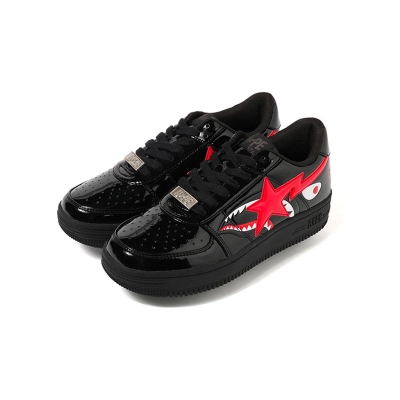 PKGoden A Bathing Ape Bape Sta Low Shark Black 1H30-191-012-BLK 02