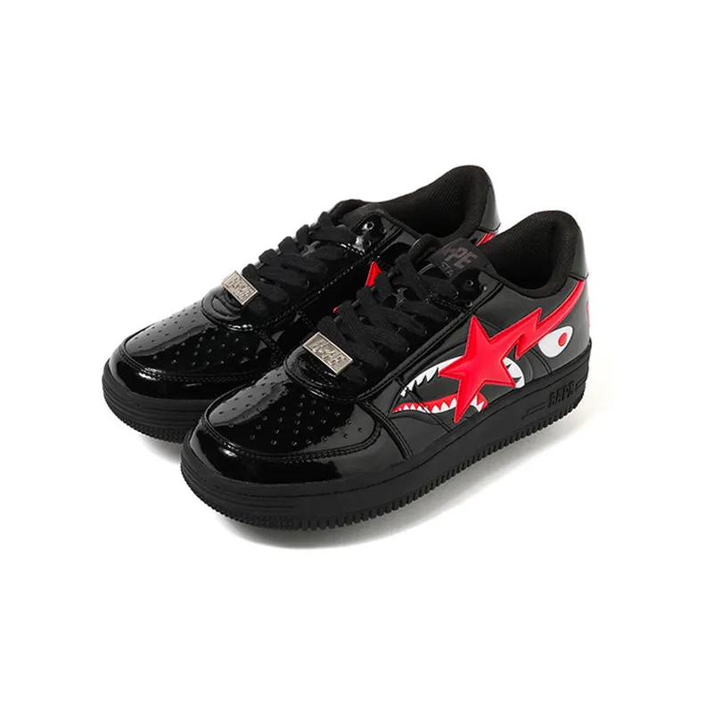 PKGoden A Bathing Ape Bape Sta Low Shark Black 1H30-191-012-BLK