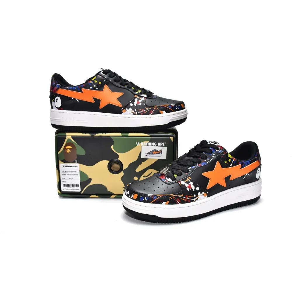 PKGoden A Bathing Ape Bape Sta Paint Black