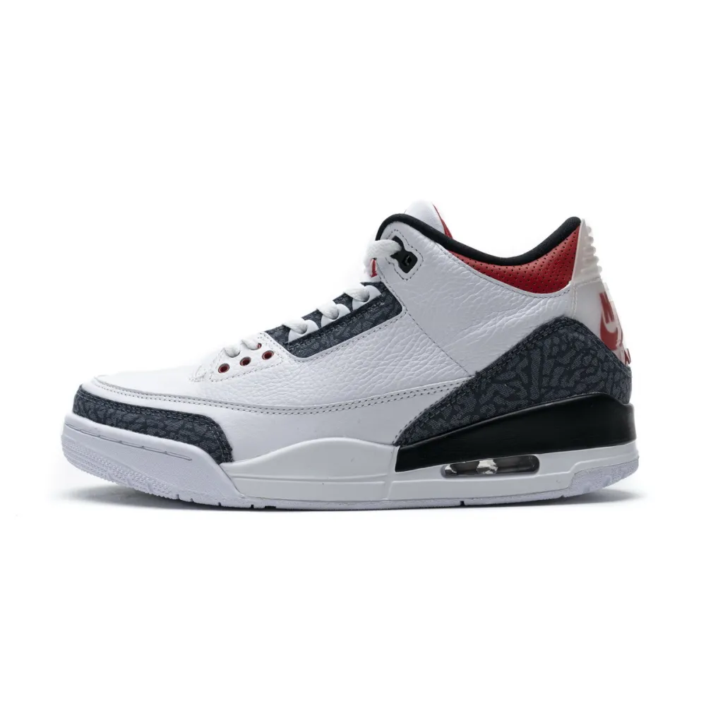 PKGoden Air Jordan 3 Retro SE Fire Red Denim (2020) CZ6431-100