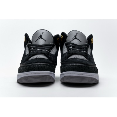 PKGoden Air Jordan 3 Retro Tinker Black Cement Gold CK4348-007 02