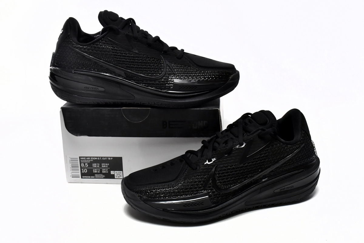 PKGoden Air Zoom G.T. Cut White Laser All Black DM5039- 002
