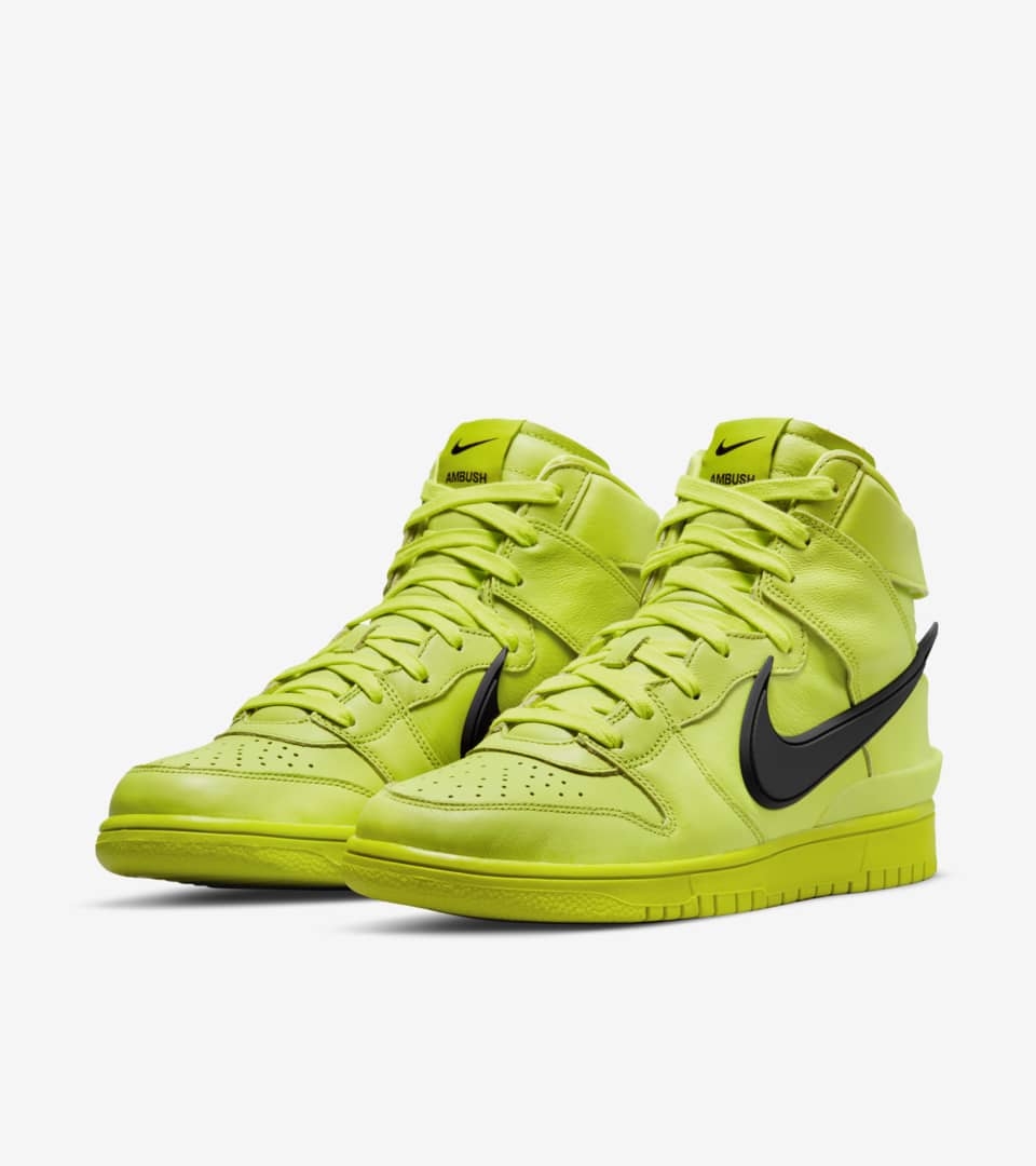 PKGoden Dunk High x AMBUSH Flash Lime