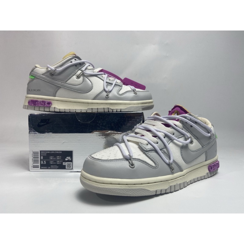 PKGoden Dunk Low Off-White Lot 3 DM1602-118