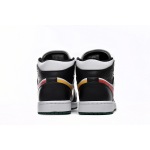 PKGoden Jordan 1 Mid Alternate Swooshes Red Yellow BQ6472-063