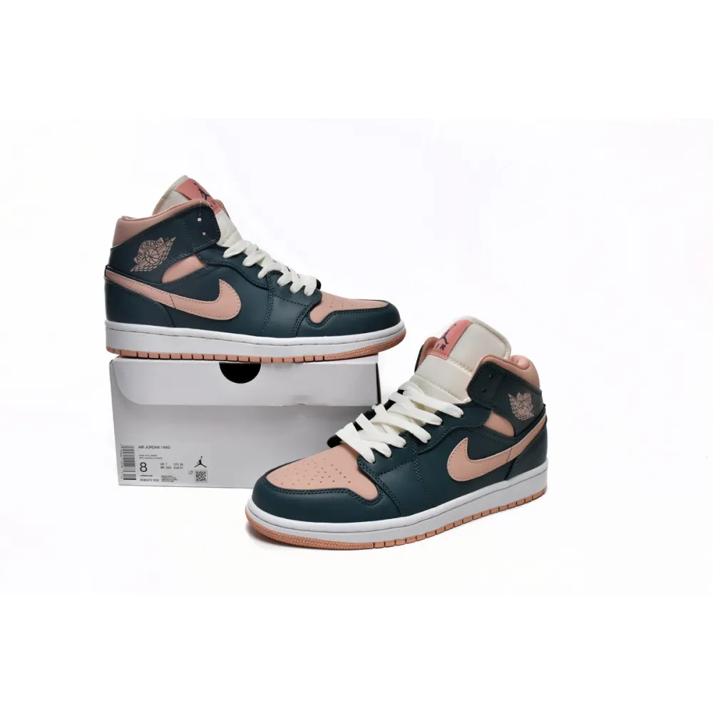 PKGoden Jordan 1 Mid Dark Teal Green BQ6472-308
