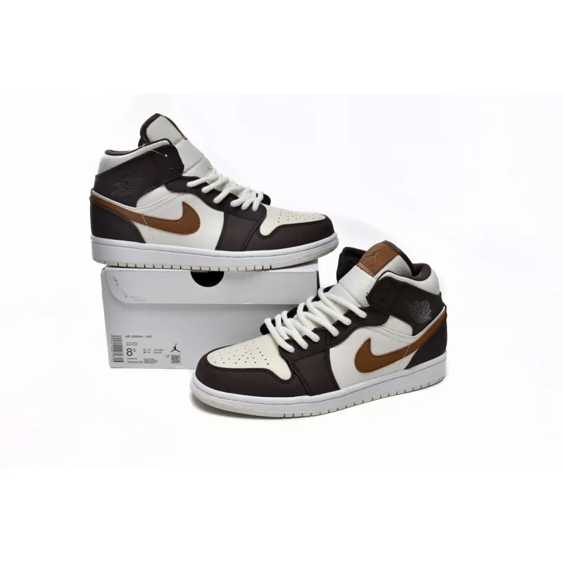 PKGoden Jordan 1 Mid SE Brown Basalt Oatmeal  DO6699-200