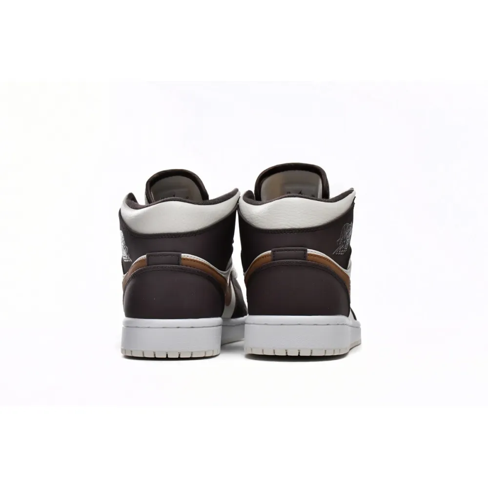 PKGoden Jordan 1 Mid SE Brown Basalt Oatmeal  DO6699-200