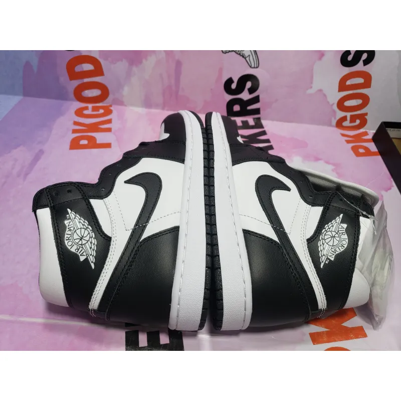 PKGoden Jordan 1 Retro Black White (2014) 555088-010