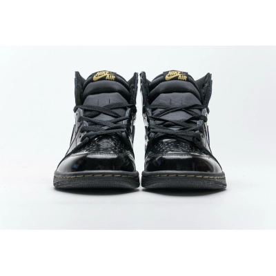 PKGoden Jordan 1 Retro High Black Metallic Gold (2020) 555088-032 02