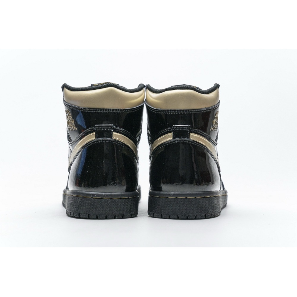 PKGoden Jordan 1 Retro High Black Metallic Gold (2020) 555088-032