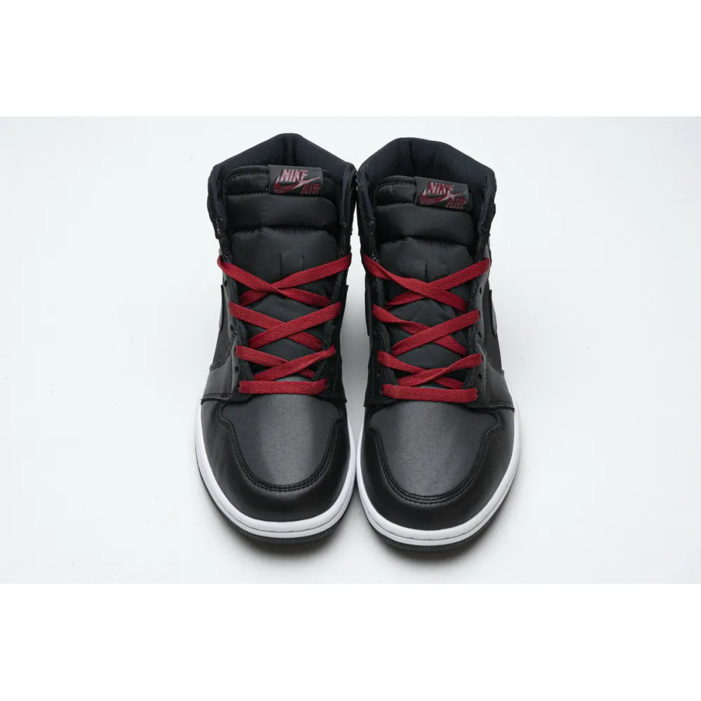 PKGoden Jordan 1 Retro High Black Satin Gym Red 555088-060