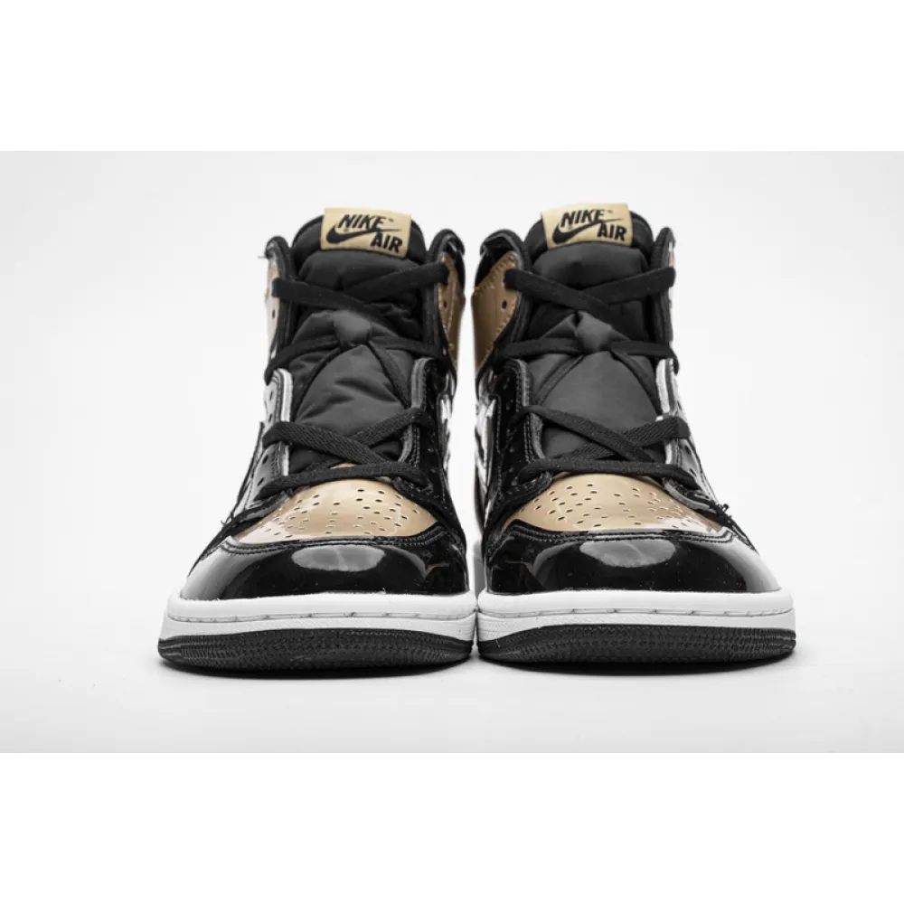 PKGoden Jordan 1 Retro High NRG Patent Gold Toe 861428-007
