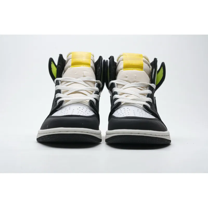 PKGoden Jordan 1 Retro High White Black Volt University Gold 555088-118