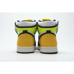PKGoden Jordan 1 Retro High White Black Volt University Gold 555088-118