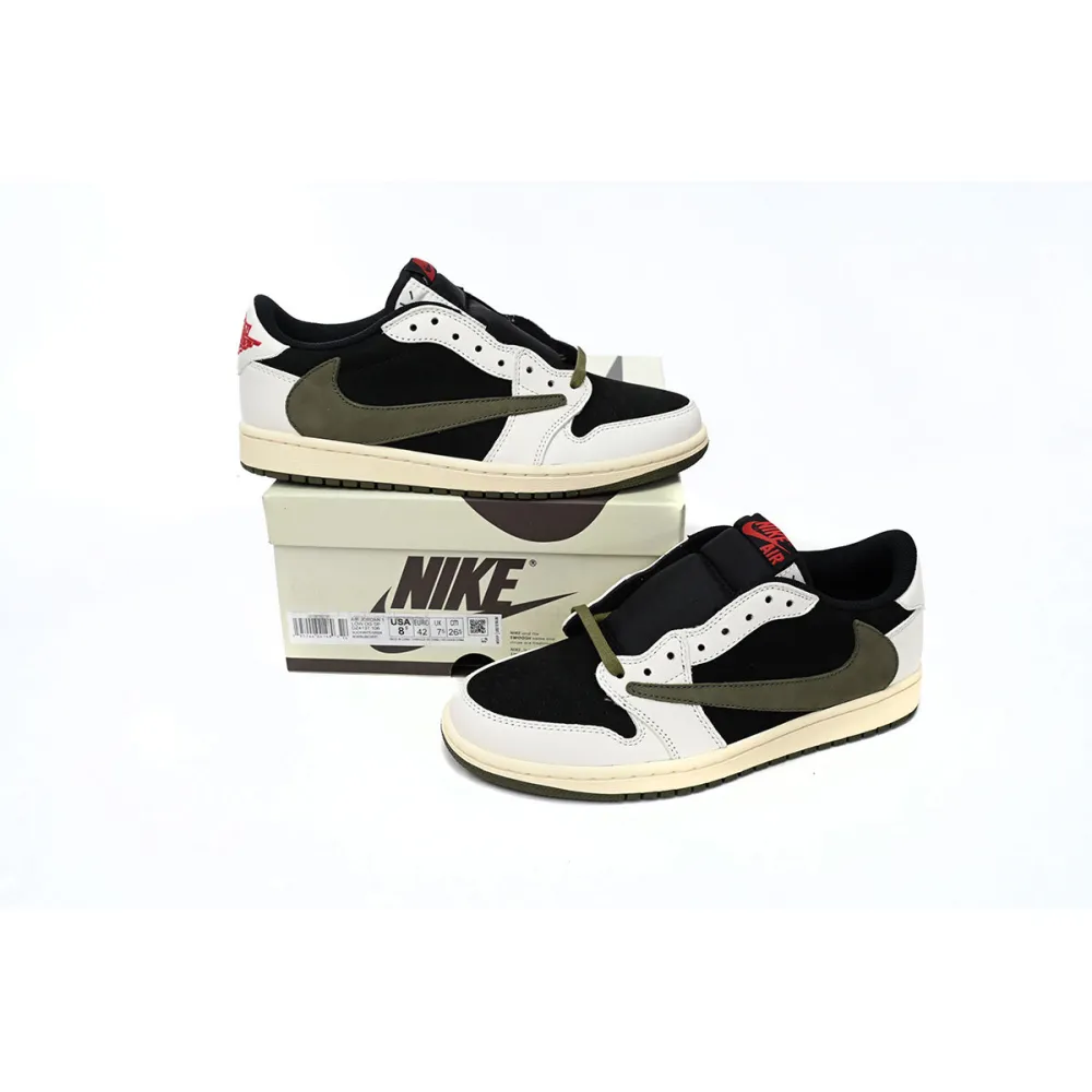 PKGoden Jordan 1 Retro Low OG SP Travis Scott Olive DZ4137-106