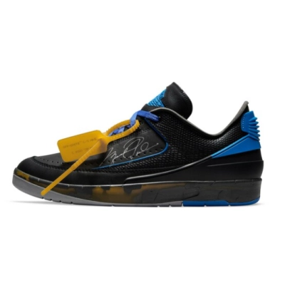 PKGoden Jordan 2 Retro Low SP Off-White Black Blue DJ4375-004 01
