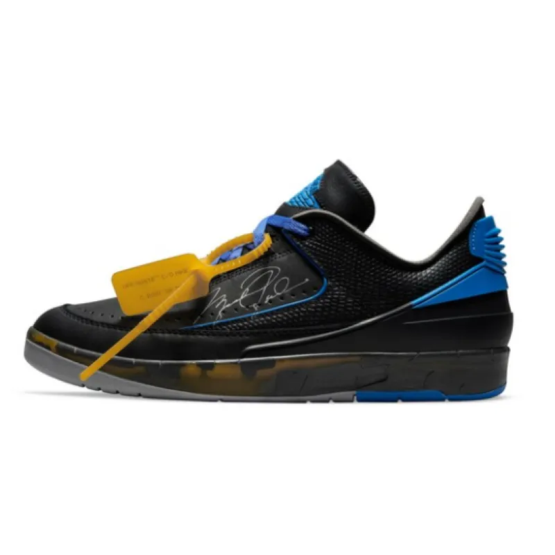 PKGoden Jordan 2 Retro Low SP Off-White Black Blue DJ4375-004
