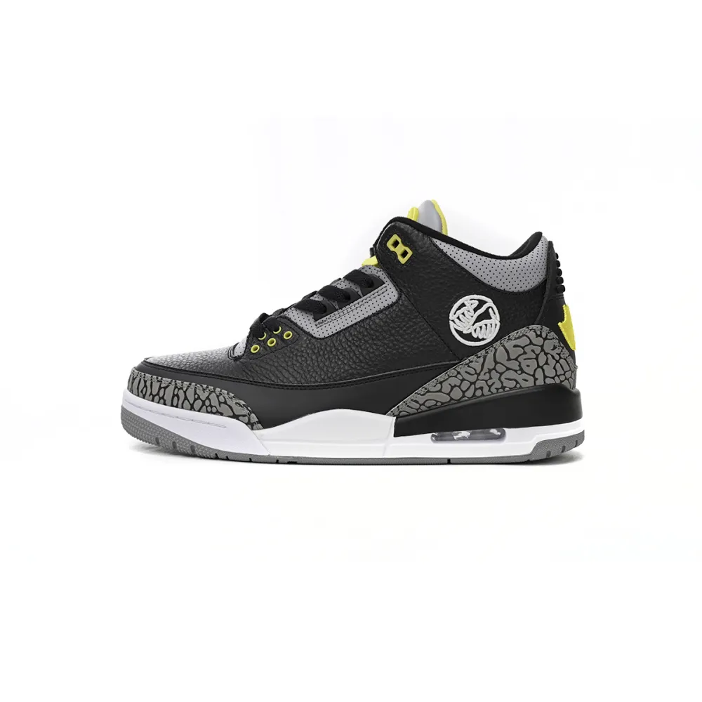 PKGoden Jordan 3 Retro Oregon Ducks Pit Crew Black H011-MNJDLS-5