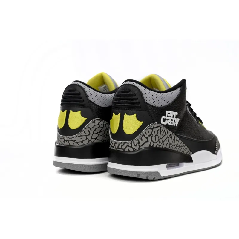 PKGoden Jordan 3 Retro Oregon Ducks Pit Crew Black H011-MNJDLS-5