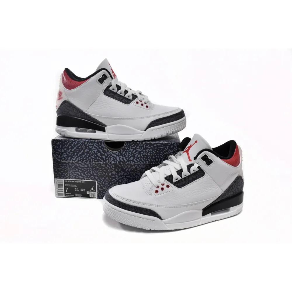PKGoden Jordan 3 Retro SE-T CO JP Fire Red Denim CZ6634-100