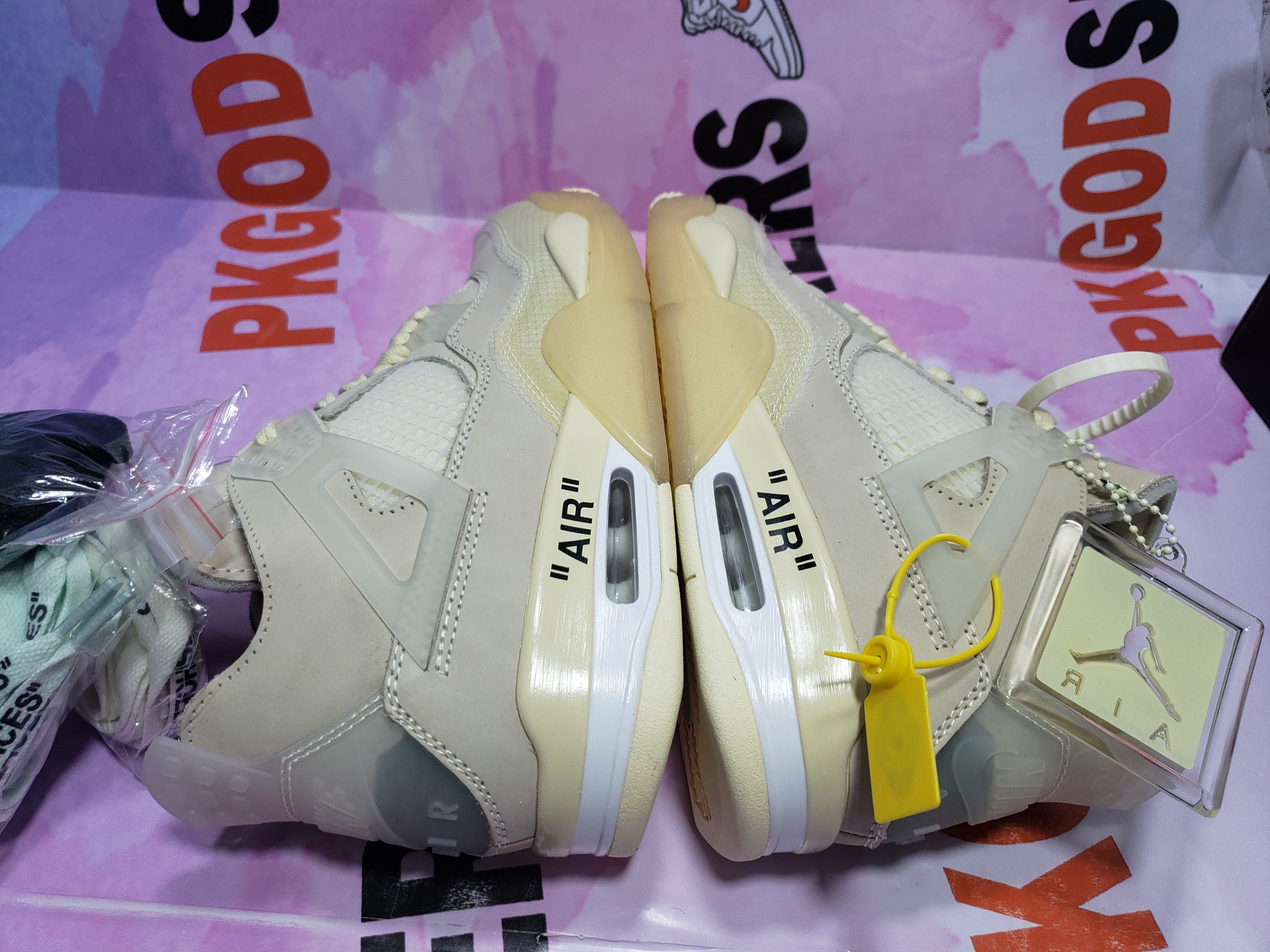 PKGoden Jordan 4 Retro Off-White Sail (W) CV9388-100