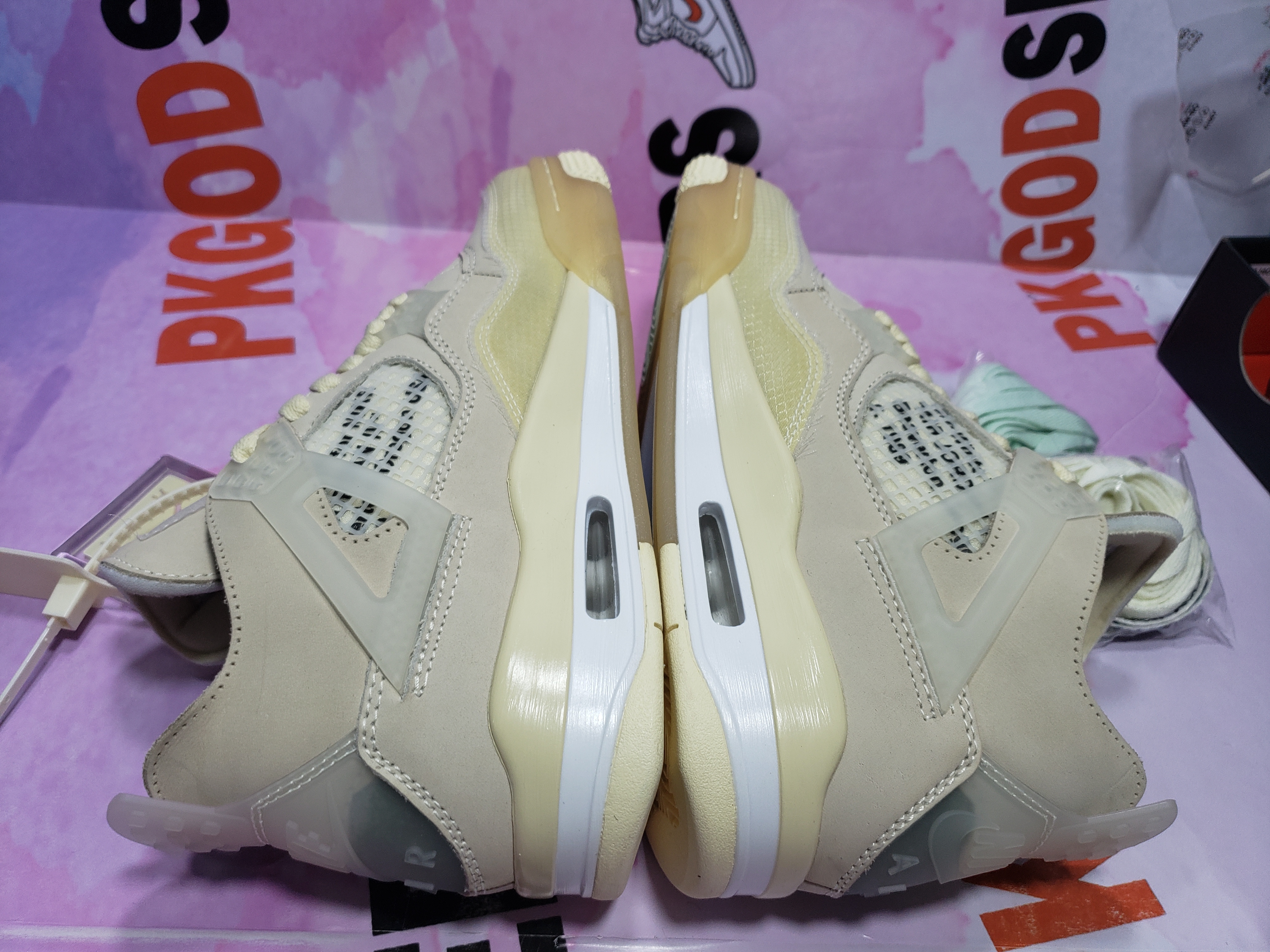 PKGoden Jordan 4 Retro Off-White Sail (W) CV9388-100