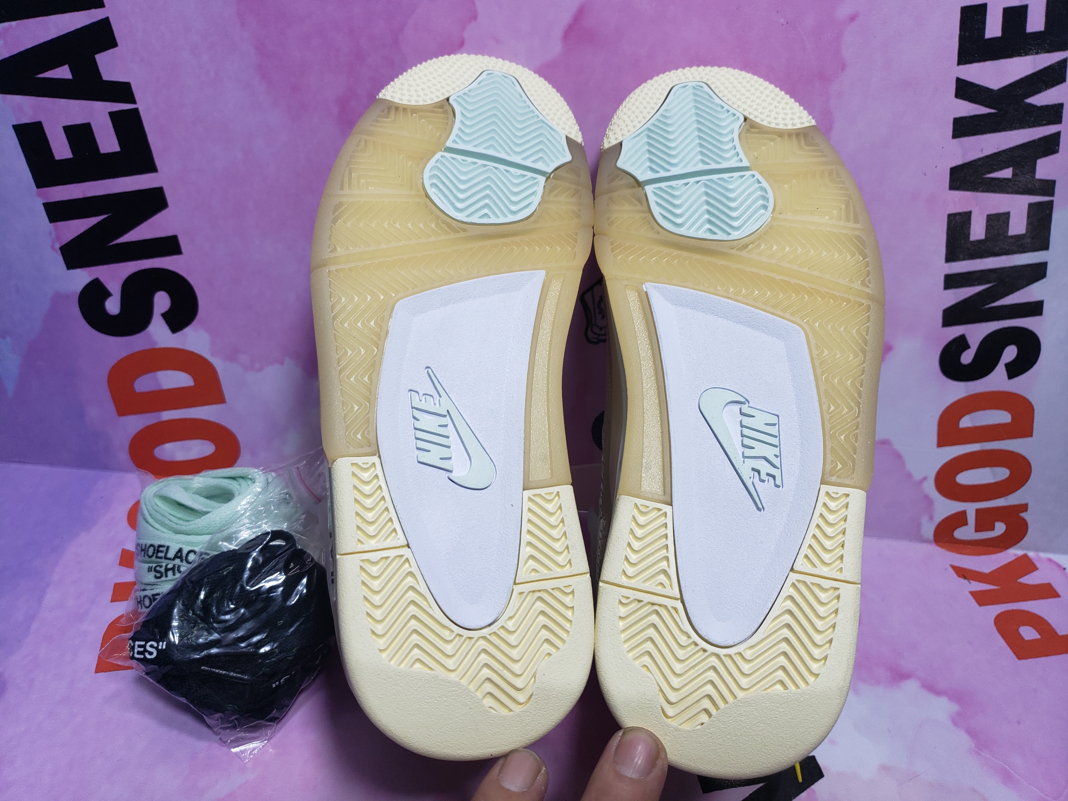 PKGoden Jordan 4 Retro Off-White Sail (W) CV9388-100