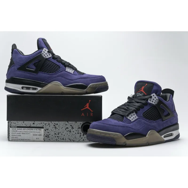 PKGoden Jordan 4 Retro Travis Scott Purple AJ4-766302