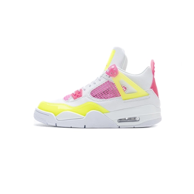 PKGoden Jordan 4 Retro White Lemon Pink (GS) CV7808-100 01