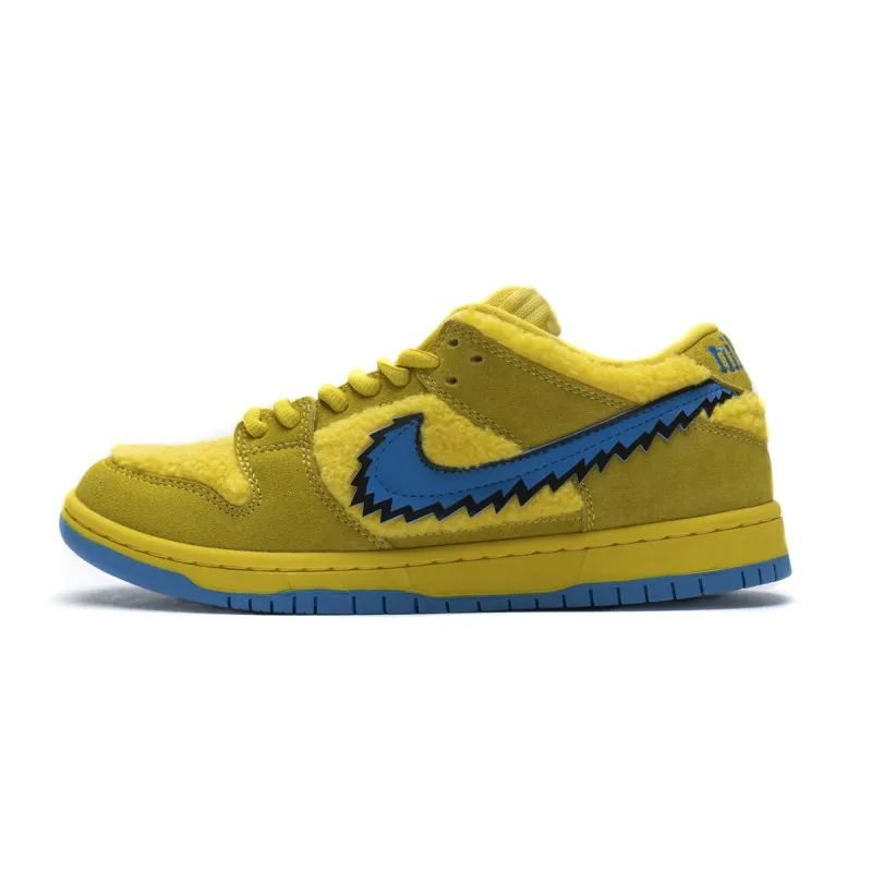 PKGoden SB Dunk Low Grateful Dead Bears Opti Yellow CJ5378-700