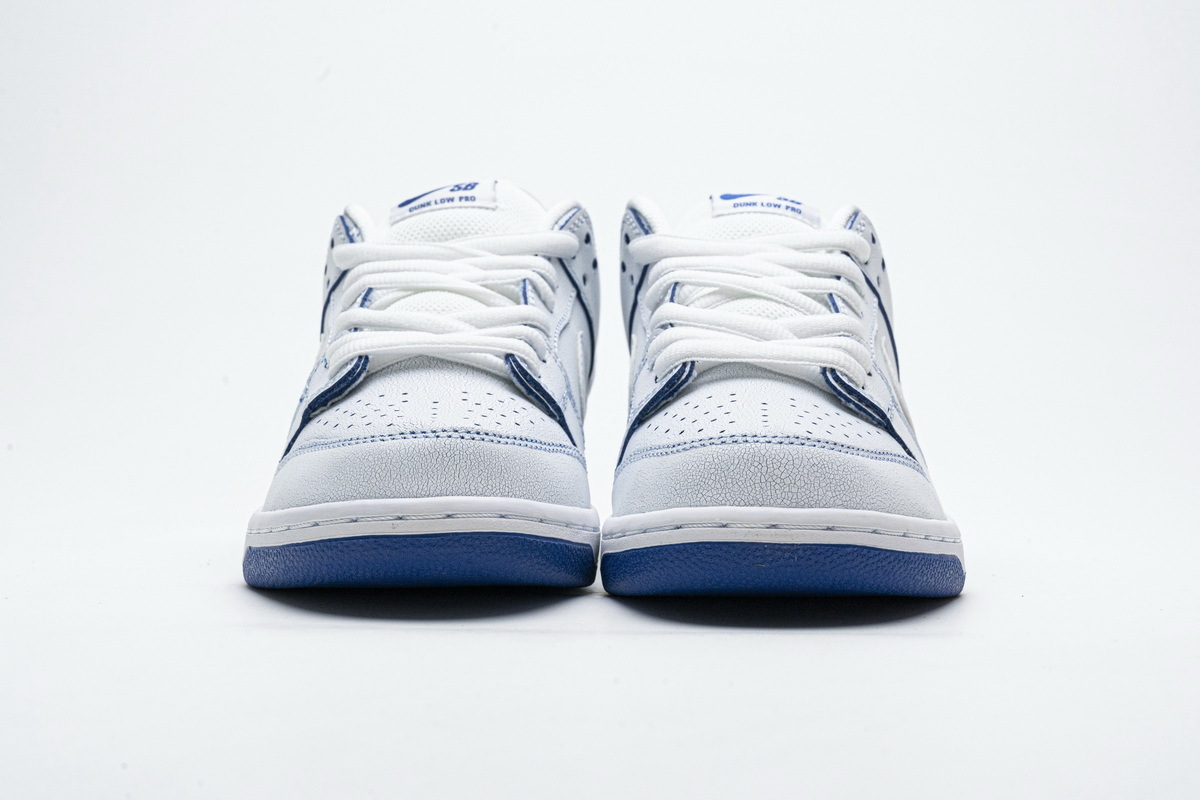 PKGoden SB Dunk Low Premium White Game Royal CJ6884-100