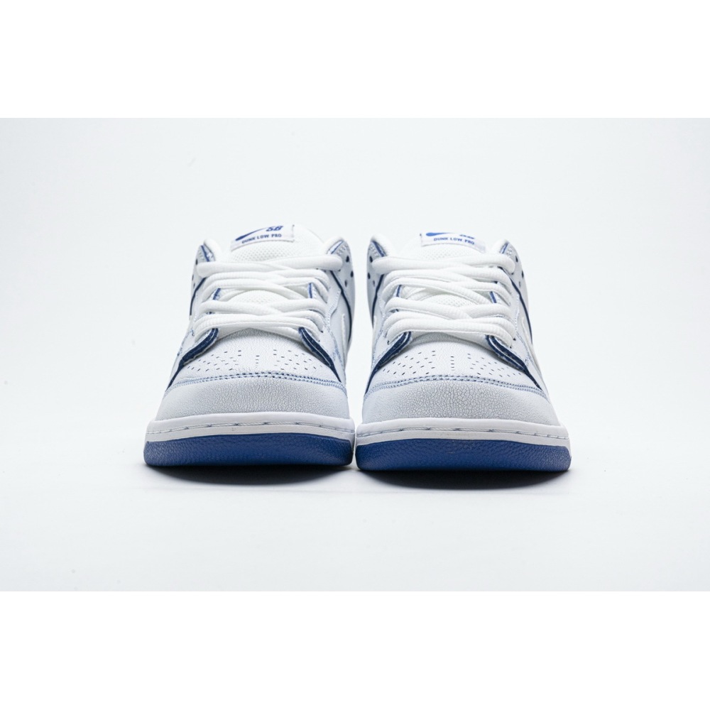 PKGoden SB Dunk Low Premium White Game Royal CJ6884-100