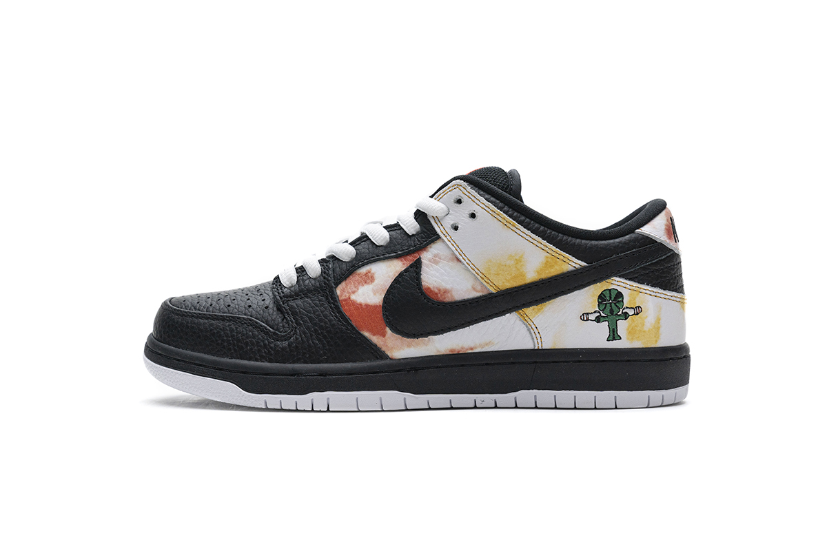 PKGoden SB Dunk Low Raygun Tie-Dye Black BQ6832-001