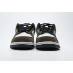 PKGoden SB Dunk Low White Black Trail End Brown 304292-102