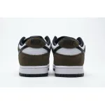 PKGoden SB Dunk Low White Black Trail End Brown 304292-102