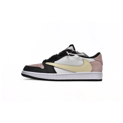 PKGoden Travis Scott x Air Jordan 1 Low Black Red DM7866-066 01