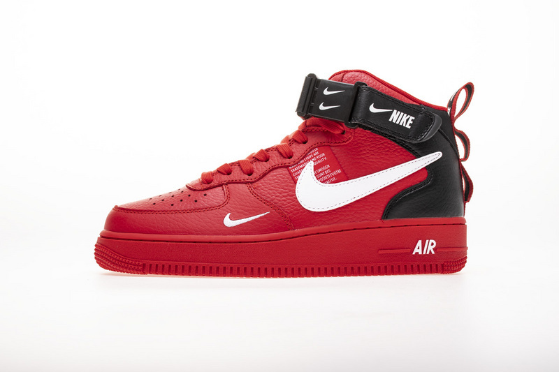 og Air Force 1 Mid Utility University Red 804609-605