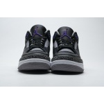 PKGoden Air Jordan 3 Retro Black Court Purple CT8532-050