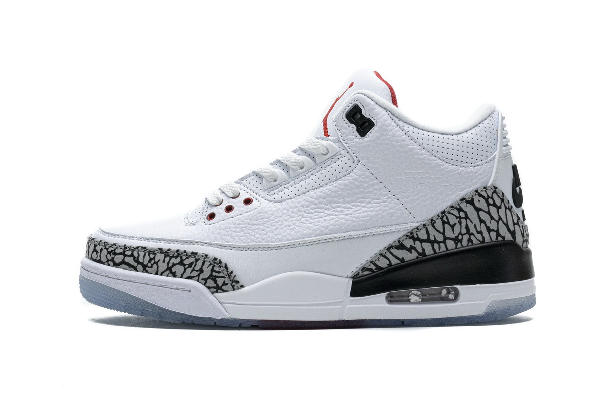 PKGoden Air Jordan 3 Retro Free Throw Line White Cement 923096-101